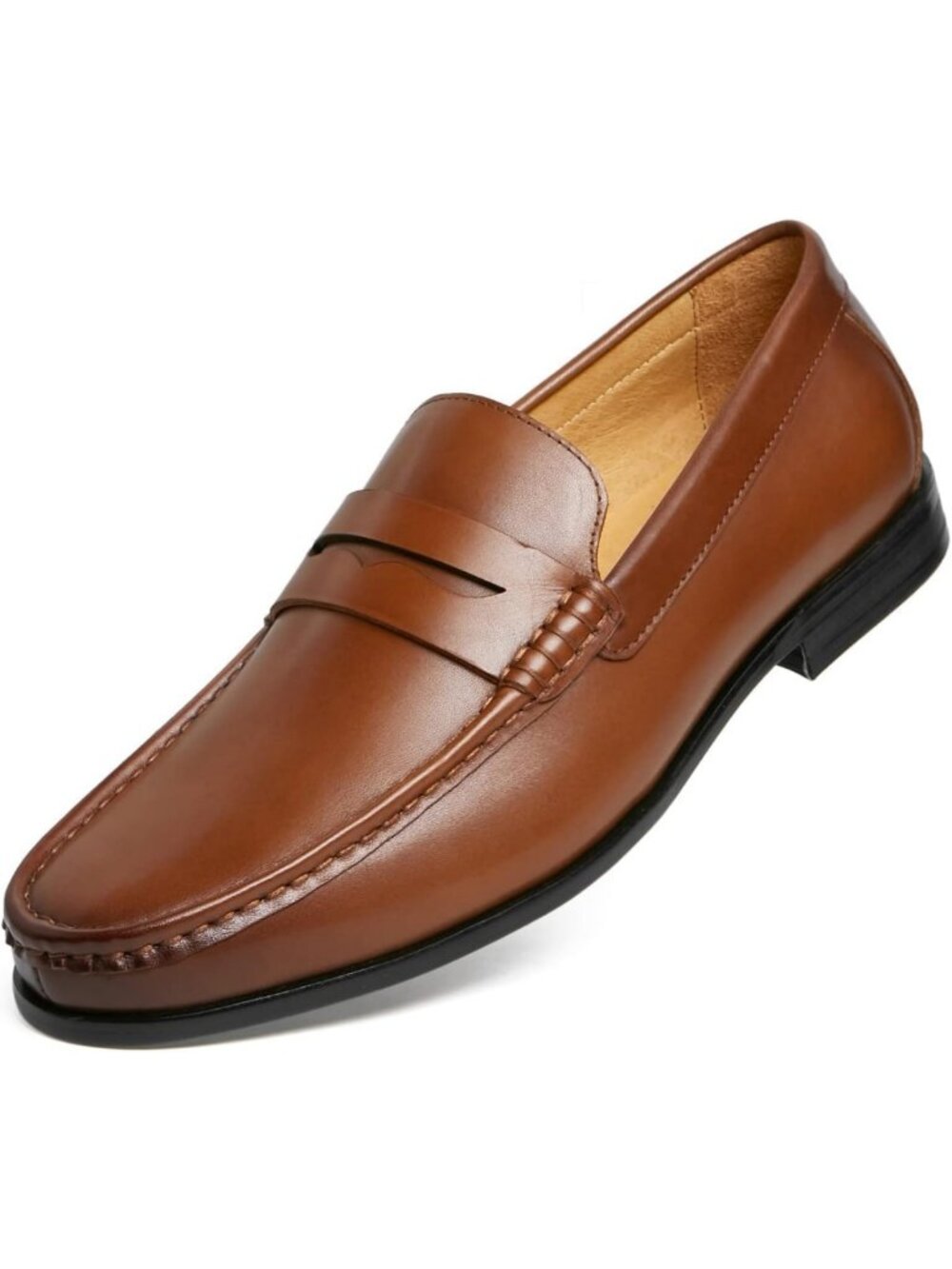 Genuine Leather Slip-On Penny Loafers for Men | Stylish Dress Shoes for Any
